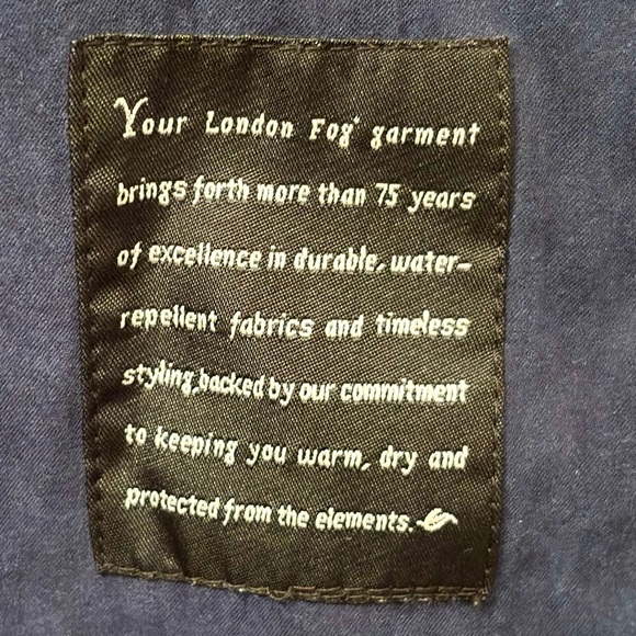 Women’s~ LONDON FOG~ Blue Micro Suede Rain Repellent Jacket~Petite M~013 - Picture 11 of 14